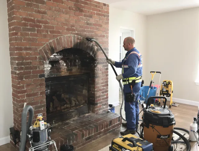 South Euclid Chimney Sweep expert performing detailed chimney sweep in South Euclid, OH