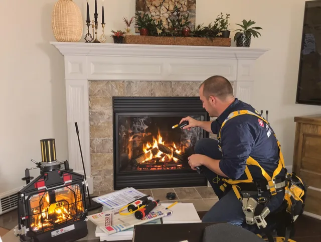 Safety-focused fireplace inspection by South Euclid Chimney Sweep in South Euclid, OH