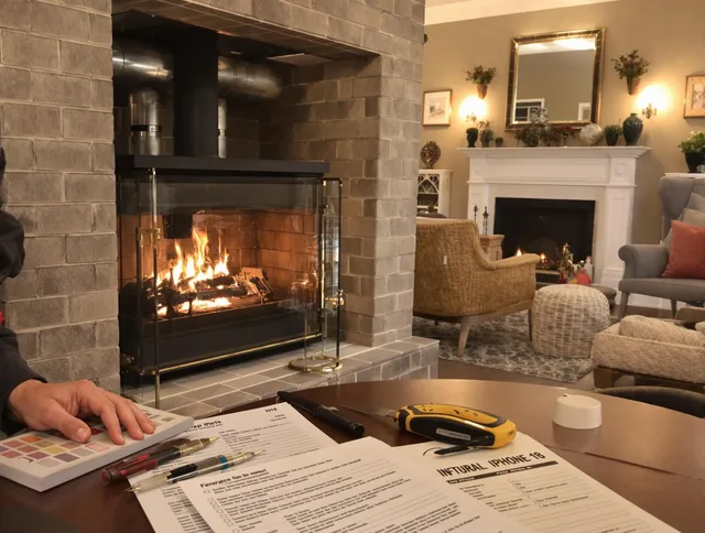 South Euclid Chimney Sweep verifying fireplace safety measures in South Euclid, OH