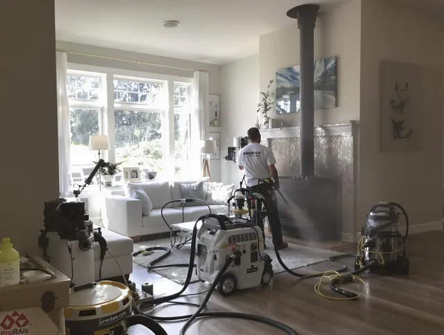 Soot removal service by South Euclid Chimney Sweep for a fireplace in South Euclid, OH